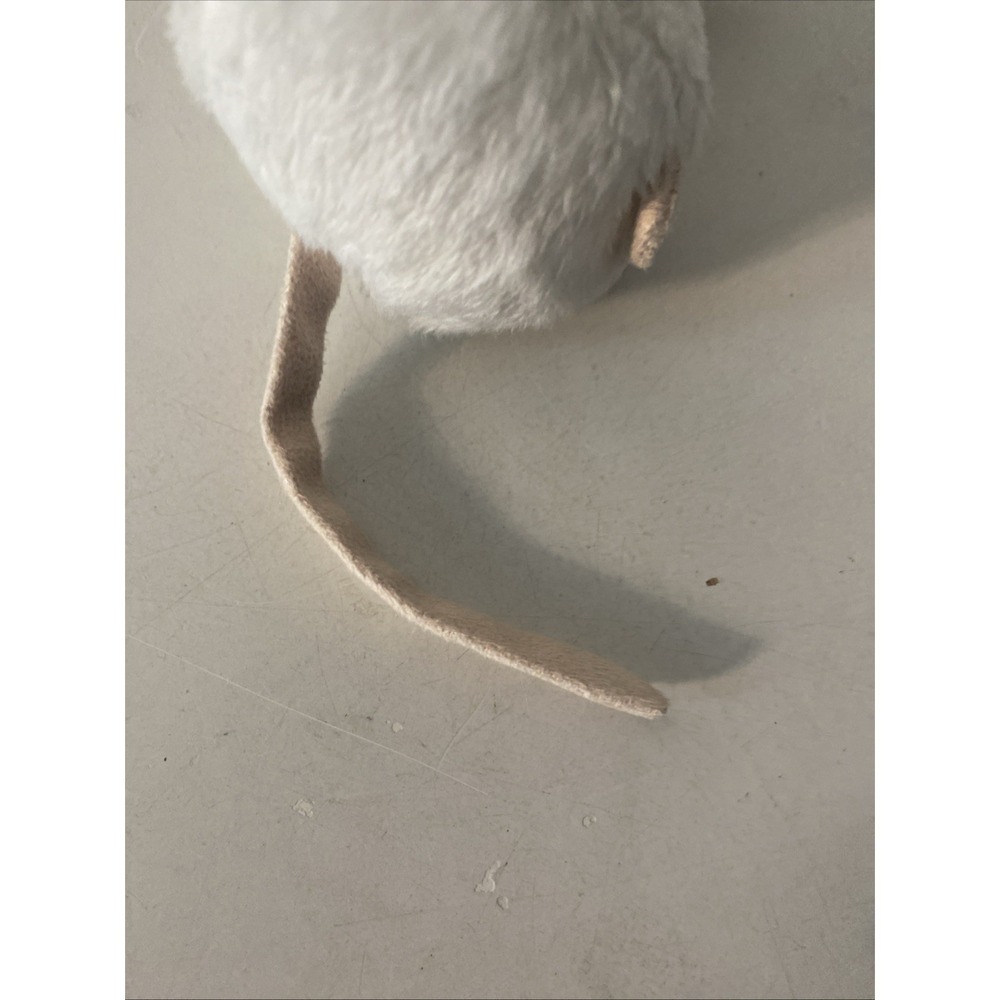 IKEA White Rat Plush Mouse Stuffed Doll Embroidered Sewn Gosig Mus Mini 4.5" - Picture 5 of 8